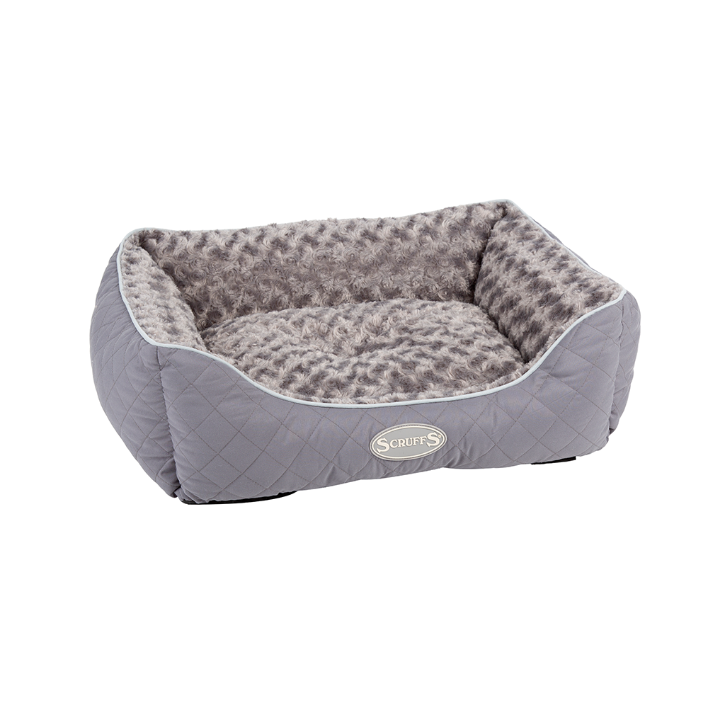 Wilton Box Dog Bed (in Blue, Grey, Black, Brown)