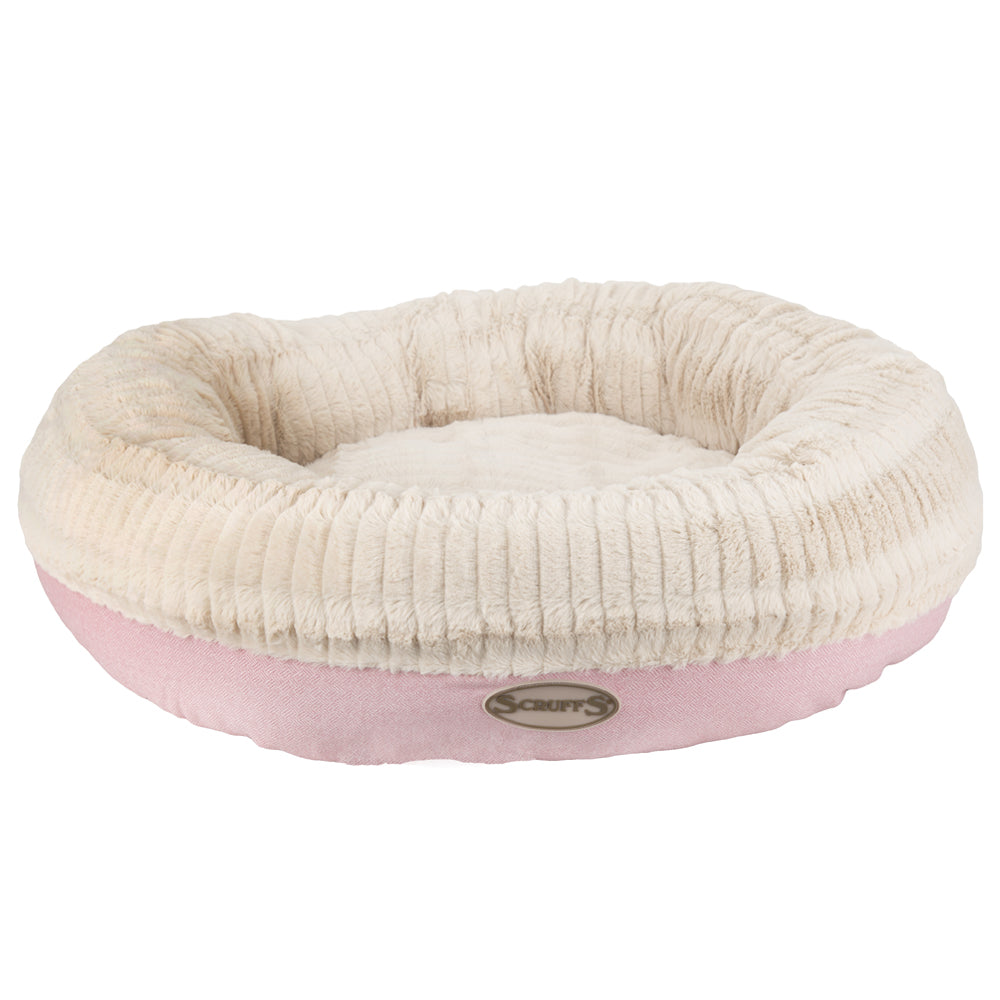 Ellen Donut Dog Bed (in Tan, Pink or Grey)