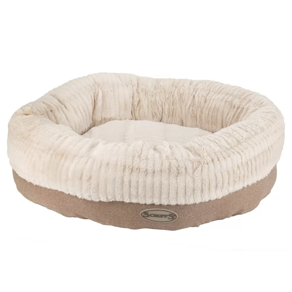 Ellen Donut Dog Bed (in Tan, Pink or Grey)