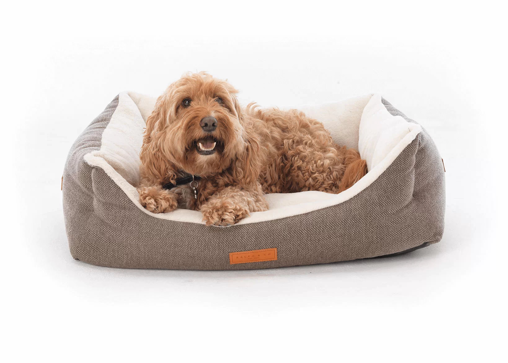 “Lincoln” Herringbone Nest Dog Bed