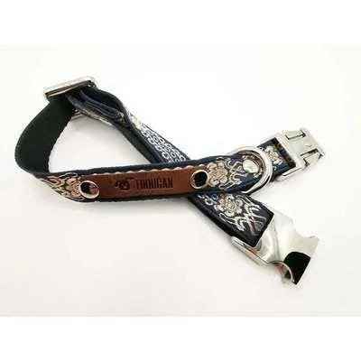 Finnigan Small Dog Collar: Personalised Engraving & Designer Fabrics
