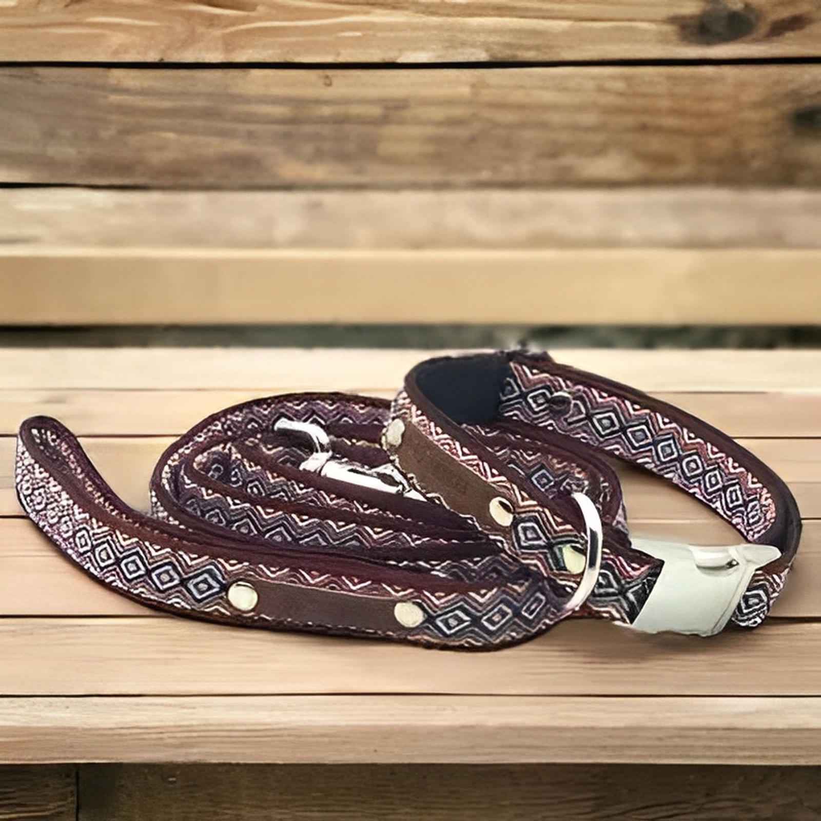 Luxurious Pup Elegance Dog Collar Set: Handmade Designer Style for Your Pup 🐾