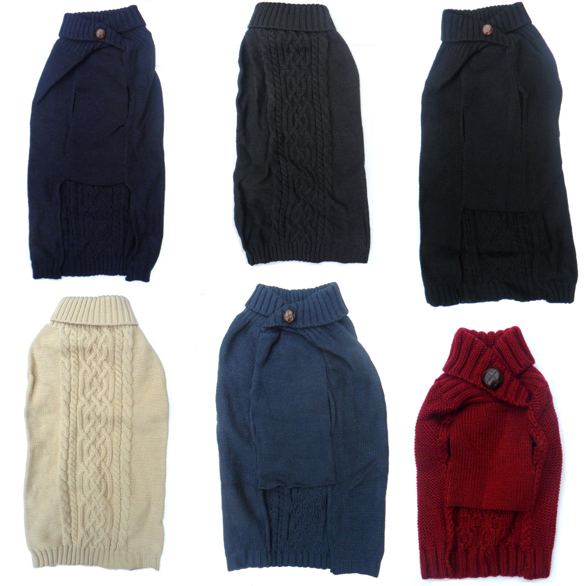 Cable Knit Dog Jumper